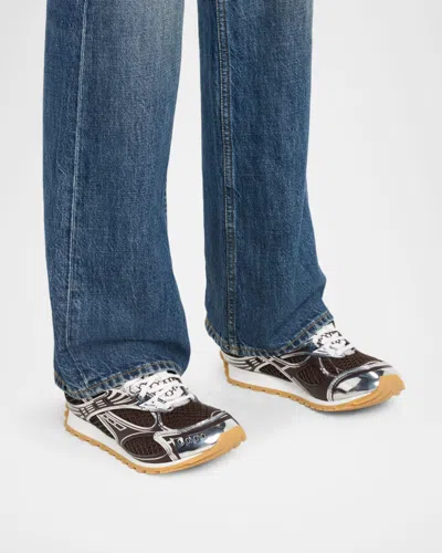 Bottega Veneta Women Technical Fabric Low-top Orbit Sneakers In Multi