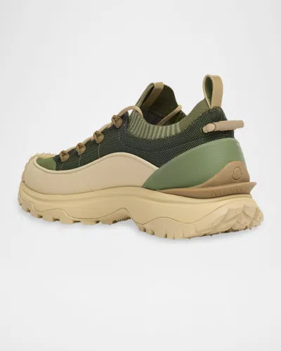 Moncler Trailgrip Lite 3 Low Top Sneaker In Green
