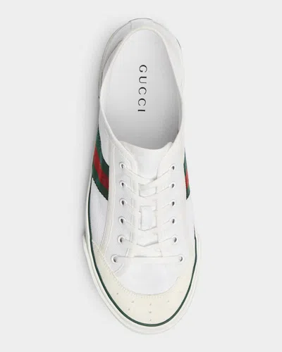 Gucci Fabric Upper And Rubber Sole Sneaker In White