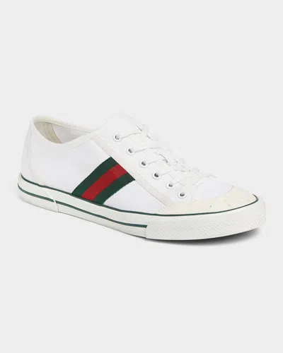 Gucci Fabric Upper And Rubber Sole Sneaker In White