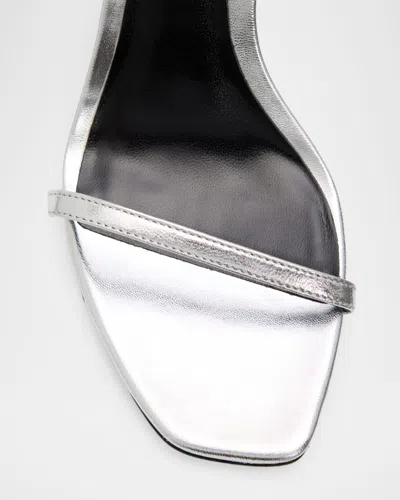 Tory Burch Pave Heel Sandal 90mm Sandals Silver In White