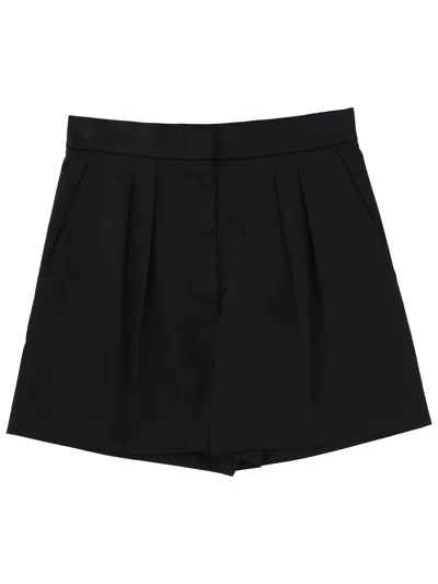 Max Mara Giugno Wool-blend Short In Black