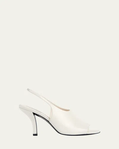 Totême Women White Slingback Heels, 7.5 Luxury Pumps & Heels For Women Darveys In White
