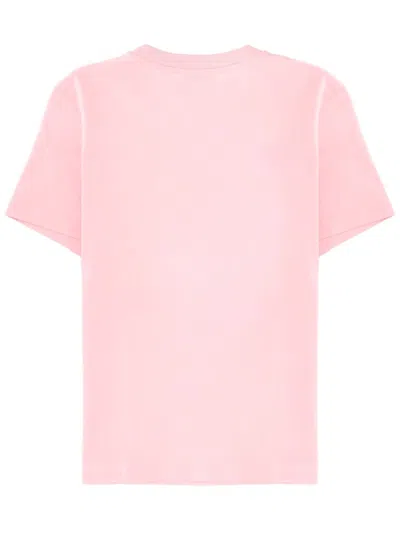 Casablanca Women Airbrush Smiley Fitted Short-sleeve T-shirt In Pink
