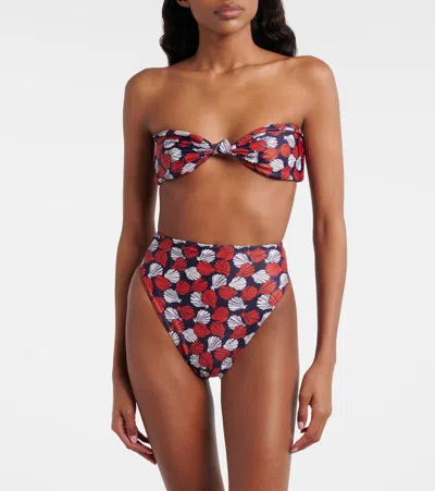 Same Printed Bikini Bottoms In Blue