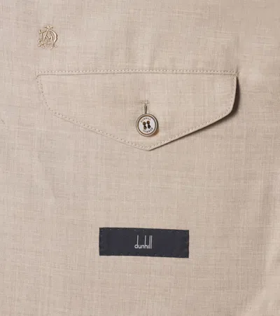Dunhill Wool Jacket In Brown