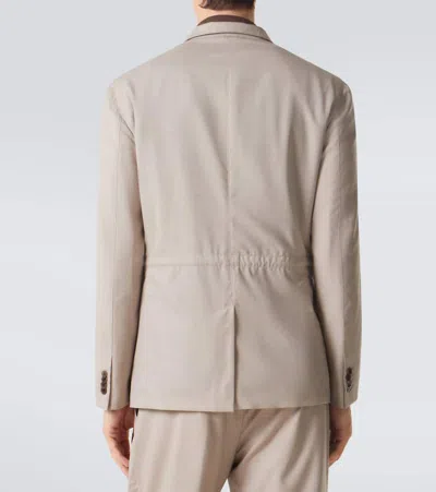 Dunhill Wool Jacket In Brown