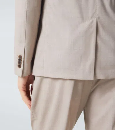 Dunhill Wool Jacket In Brown