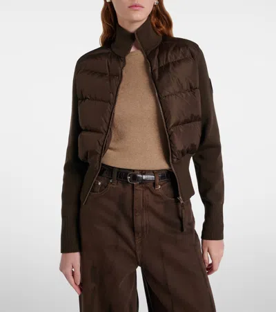 Canada Goose Hybridge Wool-blend Down Jacket In Multi