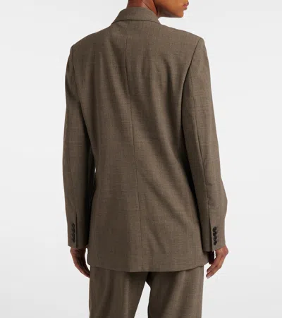 The Row Devlin Wool Blazer In Gray