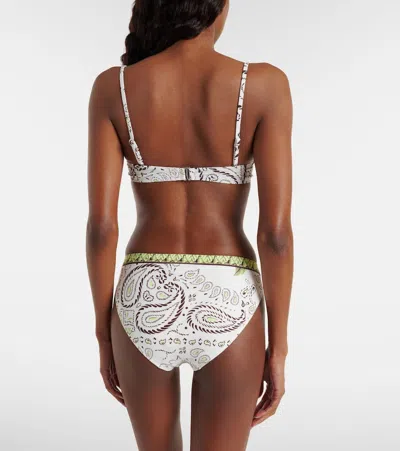 Tory Burch Printed Bikini Bottoms In Multi