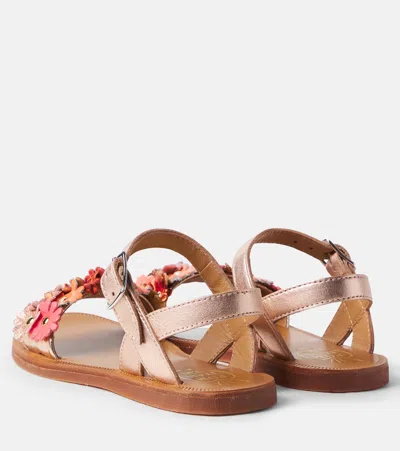 Pom D'api Plagette Multi Flo Leather Sandals In Multi
