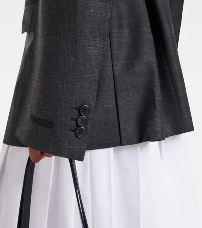 Prada Virgin Wool Jacket In Black