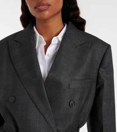 Prada Virgin Wool Jacket In Black