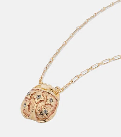 La Doublej Solid Ladybug Embellished Necklace In Gold