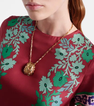 La Doublej Solid Ladybug Embellished Necklace In Gold