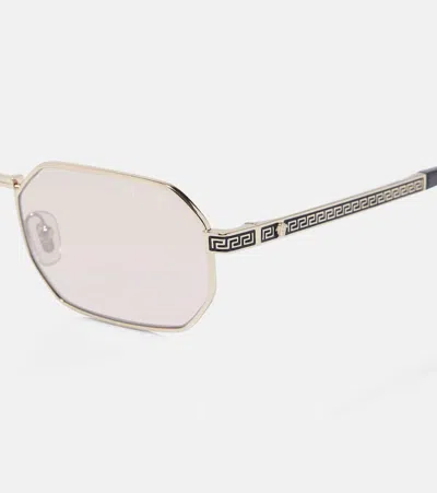 Versace Rectangular Sunglasses In Multi