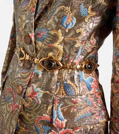 Etro Embellished Chain Belt In Multi