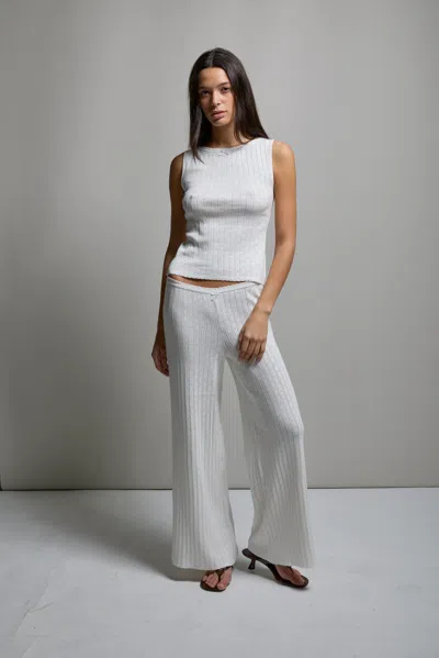 Asher Paloma Pointelle Pant In Black
