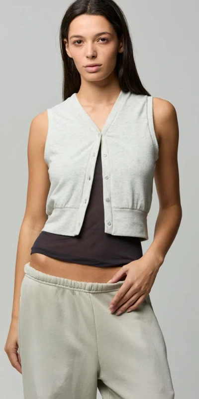 Asher Vida Vest In Heather Oatmeal In Gray