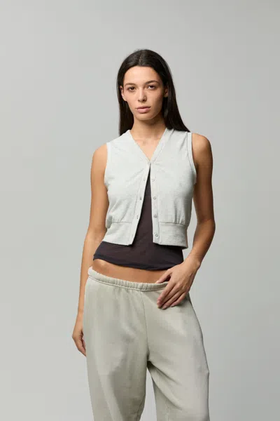 Asher Vida Vest In Heather Oatmeal In Gray