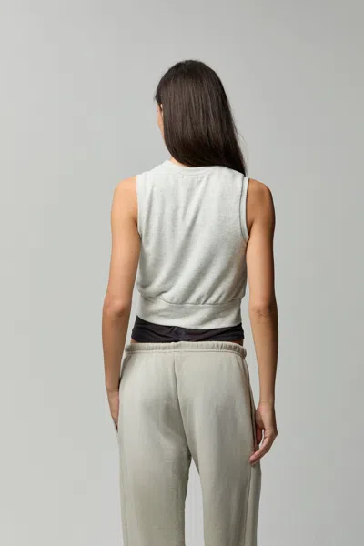 Asher Vida Vest In Heather Oatmeal In Gray
