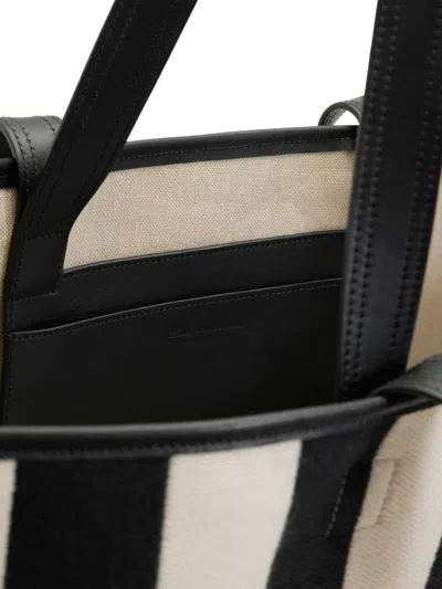 Ami Alexandre Mattiussi Ami Paris Ami De Coeur Medium Black Cotton Polyester Polyurethane Shoulder Bag In Multi