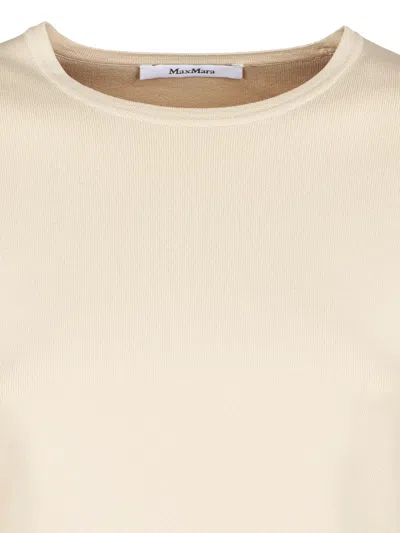 Max Mara Pure Stretch T-shirt In Neutral