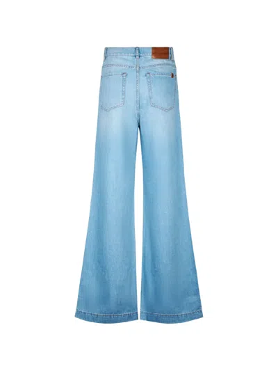 Weekend Max Mara Flared Denim Jeans In Blue