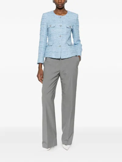 Tagliatore Jodie Buttoned Flap-pocket Jacket In Blue