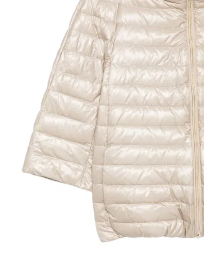 Herno Quilted Bomber Jacket In Neutral