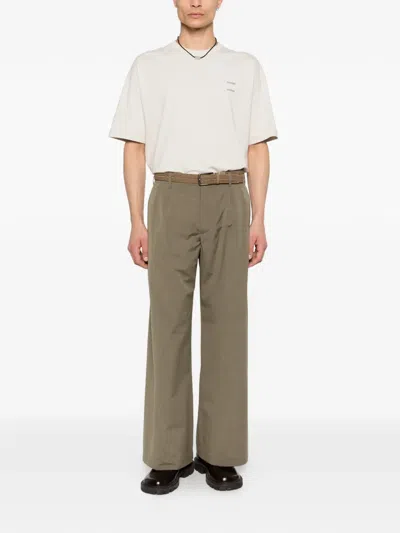 Samsoe & Samsoe Joel Logo-print T-shirt In Neutral