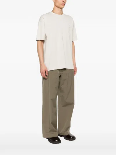 Samsoe & Samsoe Joel Logo-print T-shirt In Neutral