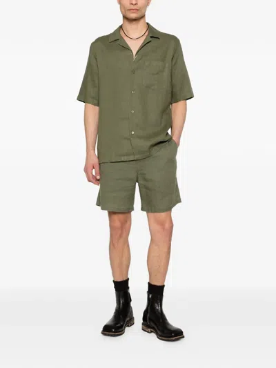 Samsoe & Samsoe Sajabari Elasticated Shorts In Green