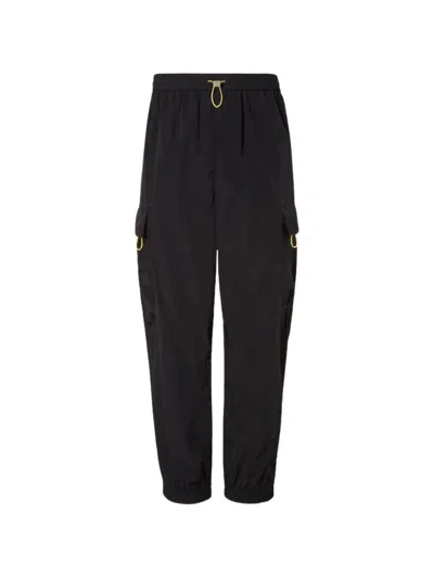 Fendi Straight Trousers Elastic Waistband Cargo Pockets In Multi