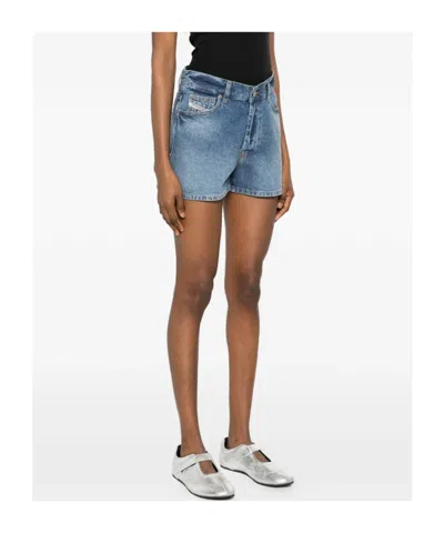 Diesel Five-pockets Short In Blue