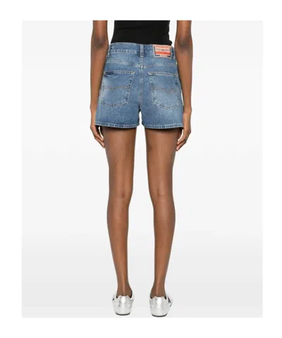 Diesel Five-pockets Short In Blue