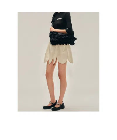 Simone Rocha Pillowcase Broderie Anglaise-trimmed Shell Shoulder Bag In Black