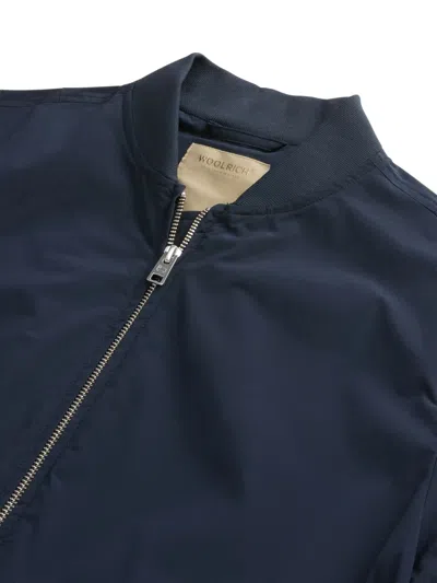 Woolrich Summer Bomber Jacket In Black