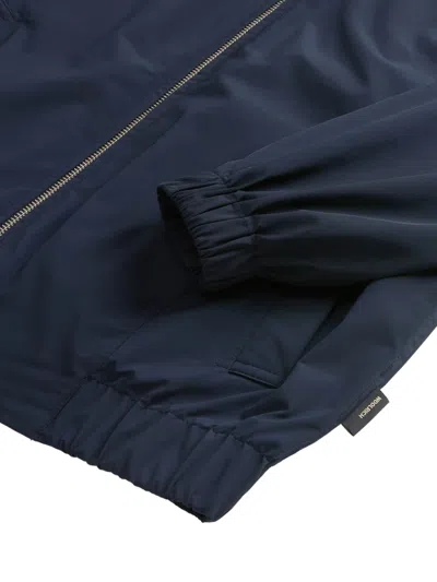 Woolrich Summer Bomber Jacket In Black