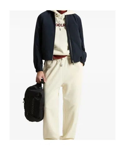 Woolrich Summer Bomber Jacket In Black