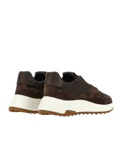 Hogan Hyperlight Lace-up Sneakers In Brown