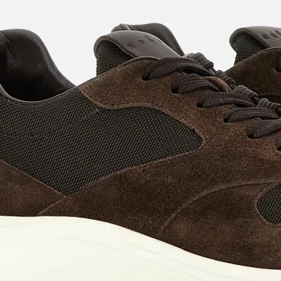 Hogan Hyperlight Lace-up Sneakers In Brown