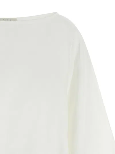 The Row White Regular Solid Top In White