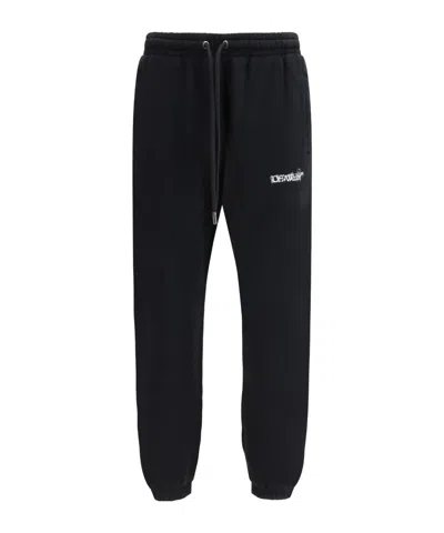 Off-white Helvetica-print Track Pants In Black