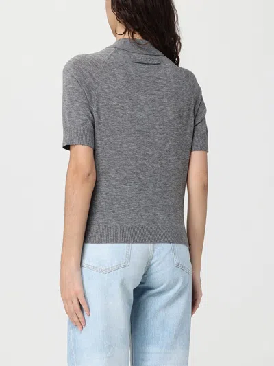 Victoria Beckham Polo Collar T-shirt Clothing In Gray