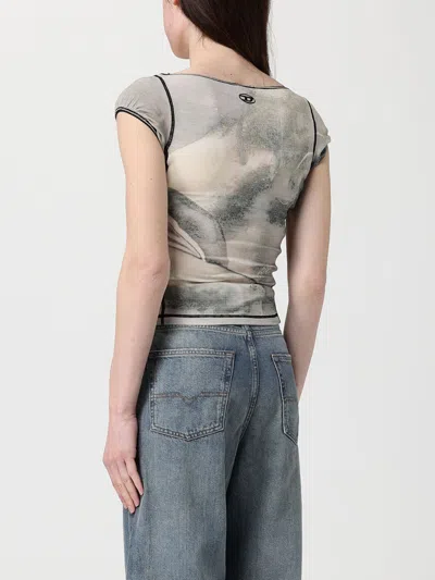Diesel Graphic-print T-shirt In Blue