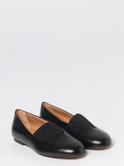 Jil Sander Calf Leather Slip-on Flat In Black