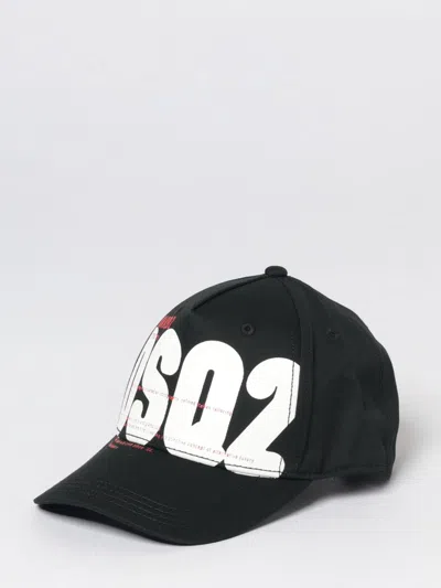 Dsquared2 Baseball Cap With Dsq2 Logo In Black