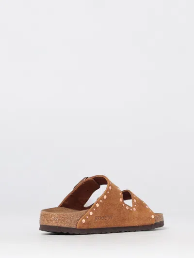 Birkenstock Arizona Rivets Studded Slide Sandal In Brown